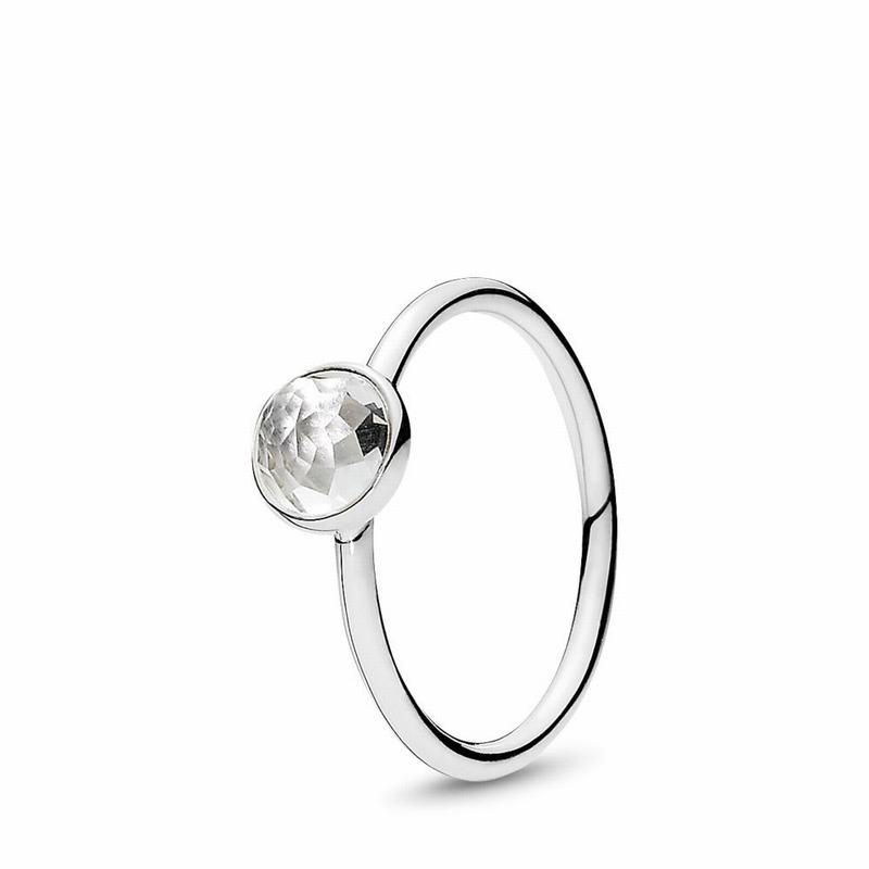 Pandora April Droplet Ring Silver Egypt GJ1362874